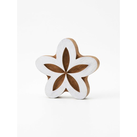 Samimi Stempel &quot;Flower&quot; w kolorze jasnobrązowo-białym - 9 x 9 cm ze sklepu Limango Polska w kategorii Zabawki - zdjęcie 185766302
