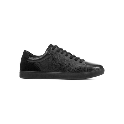 Geox Skórzane sneakersy &quot;Avola&quot; w kolorze czarnym ze sklepu Limango Polska w kategorii Buty sportowe męskie - zdjęcie 185766744
