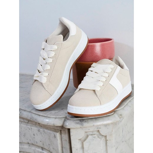 Bellucci Sneakersy w kolorze beżowo-białym ze sklepu Limango Polska w kategorii Trampki damskie - zdjęcie 185766821