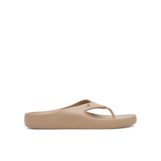 Japonki Tommy Hilfiger Th Comfort Beach Sandal FW0FW08522 Beżowy ze sklepu eobuwie.pl w kategorii Klapki damskie - zdjęcie 185767342