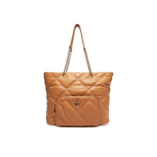 Torebka Beverly Hills Polo Club CEO-BHPC-C-010-08 Beżowy ze sklepu eobuwie.pl w kategorii Torby Shopper bag - zdjęcie 185767350
