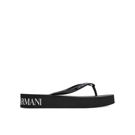 Japonki Emporio Armani XVQS09 XN118 00002 Czarny ze sklepu eobuwie.pl w kategorii Klapki damskie - zdjęcie 185767354
