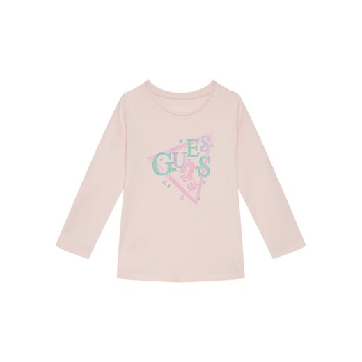 Guess Bluzka K5BI13 J1314 Różowy Regular Fit ze sklepu MODIVO w kategorii Bluzki dziewczęce - zdjęcie 185768273
