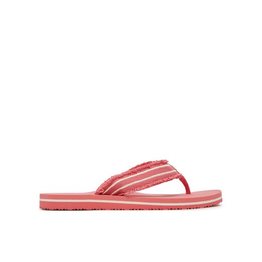 Tommy Hilfiger Japonki TH Webbing Beach Sandal FW0FW08739 Koralowy ze sklepu MODIVO w kategorii Klapki damskie - zdjęcie 185768321