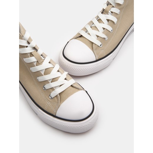 Sinsay - Trampki za kostkę - beżowy Sinsay 40 Sinsay
