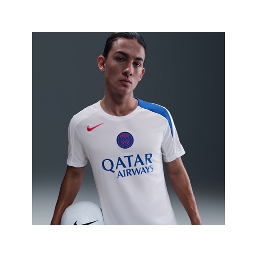 Męska koszulka piłkarska z dzianiny Nike Dri-FIT Total 90 PSG Strike (wersja trzecia) - Biel ze sklepu Nike poland w kategorii T-shirty męskie - zdjęcie 185770262