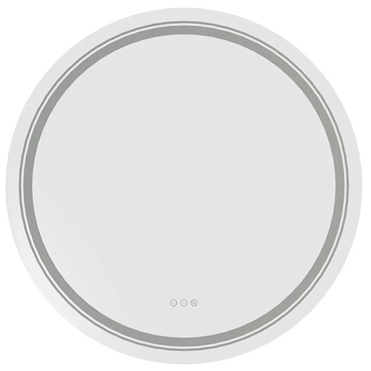 Nowoczesne okrągłe lustro z oświetleniem LED  H1-Z74 ze sklepu Edinos.pl w kategorii Lustra - zdjęcie 185770632