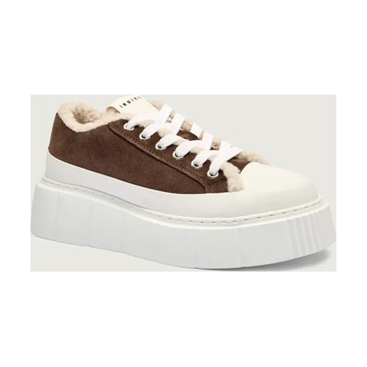 INUIKII Skórzane sneakersy MATILDA CURLY | shearling ze sklepu Gomez Fashion Store w kategorii Buty sportowe damskie - zdjęcie 185770960