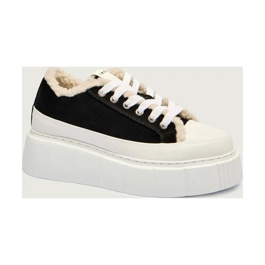 INUIKII Skórzane sneakersy MATILDA CURLY | shearling ze sklepu Gomez Fashion Store w kategorii Buty sportowe damskie - zdjęcie 185770964