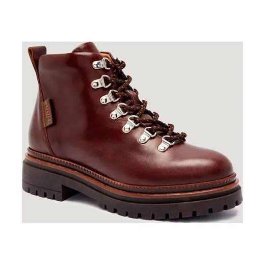 Weekend MaxMara Skórzane trapery ALAIN ze sklepu Gomez Fashion Store w kategorii Buty trekkingowe damskie - zdjęcie 185770991