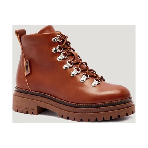 Weekend MaxMara Skórzane trapery ALAIN ze sklepu Gomez Fashion Store w kategorii Buty trekkingowe damskie - zdjęcie 185770992