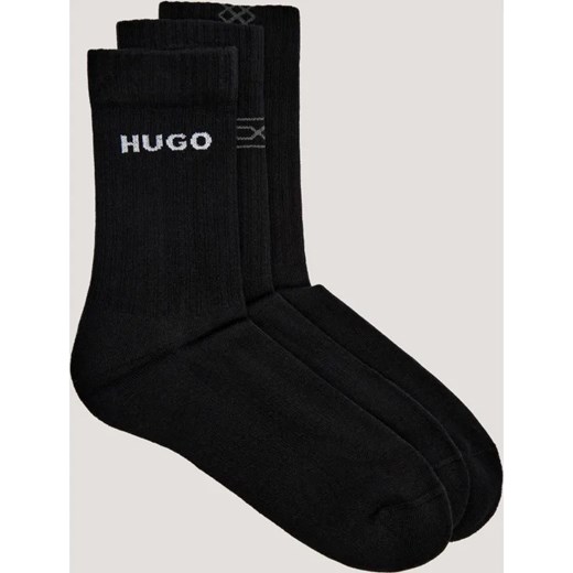Hugo Bodywear Skarpety 3-pack 3P QS RIB GEO CC ze sklepu Gomez Fashion Store w kategorii Skarpetki męskie - zdjęcie 185771283
