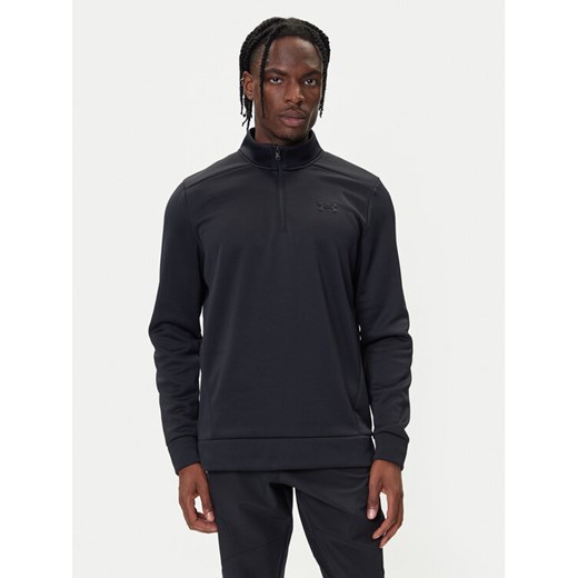 Under Armour Bluza Armor Fleece 1373358 Czarny Regular Fit ze sklepu MODIVO w kategorii Bluzy męskie - zdjęcie 185776604