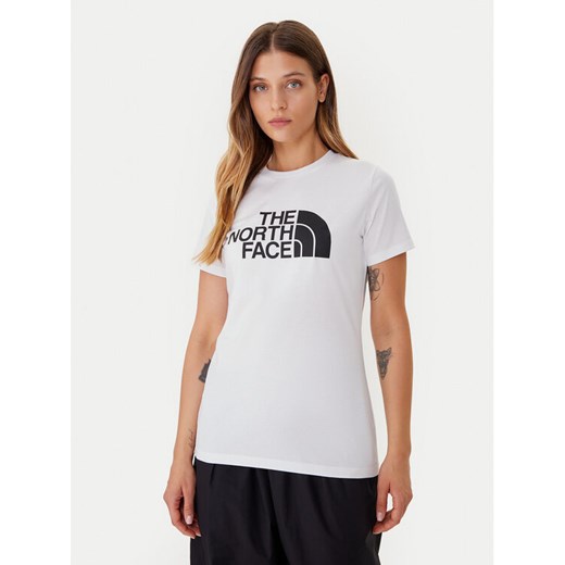 The North Face T-Shirt Easy NF0A8A6D Biały Regular Fit ze sklepu MODIVO w kategorii Bluzki damskie - zdjęcie 185776620