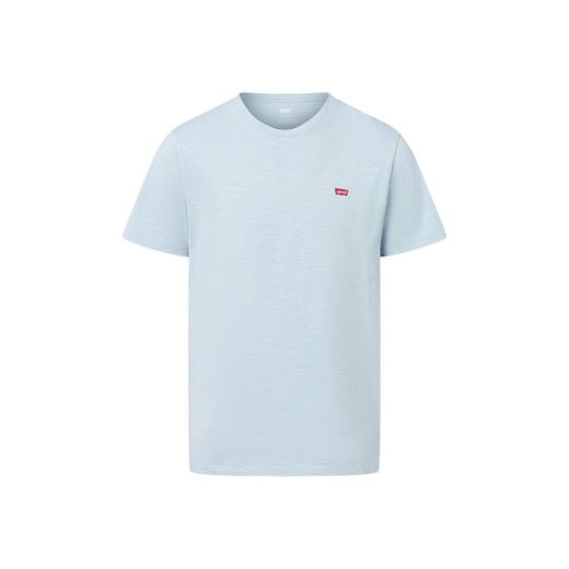 Levi's T-shirt męski Mężczyźni Dżersej jasnoniebieski jednolity ze sklepu vangraaf w kategorii T-shirty męskie - zdjęcie 185777554