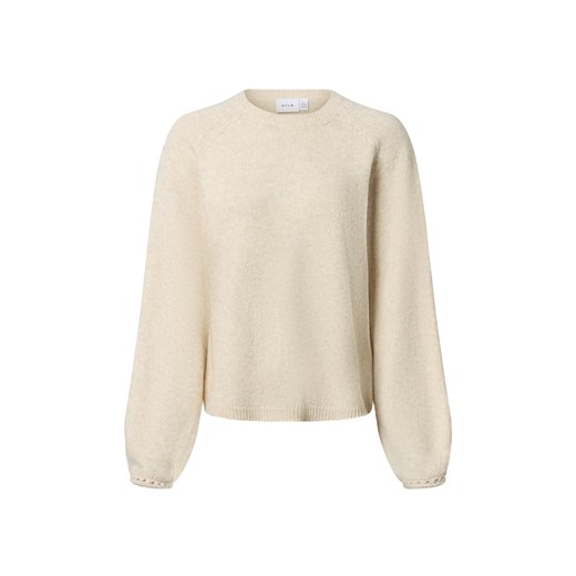 Vila Damski sweter z dzianiny - VISapna Kobiety beżowy marmurkowy ze sklepu vangraaf w kategorii Swetry damskie - zdjęcie 185777632