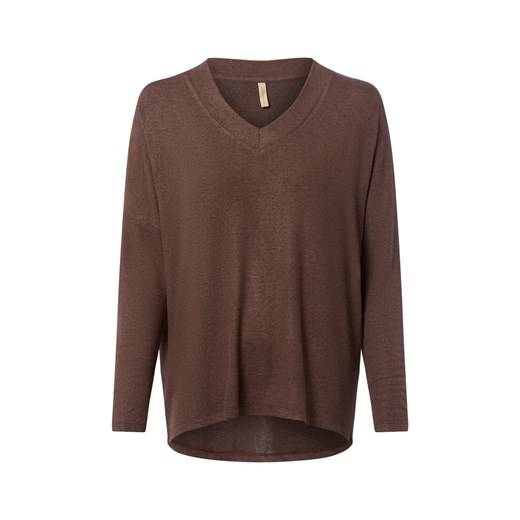 soyaconcept® Damski sweter z cienkiej dzianiny - Biara Kobiety drobna dzianina mocca marmurkowy ze sklepu vangraaf w kategorii Swetry damskie - zdjęcie 185777651
