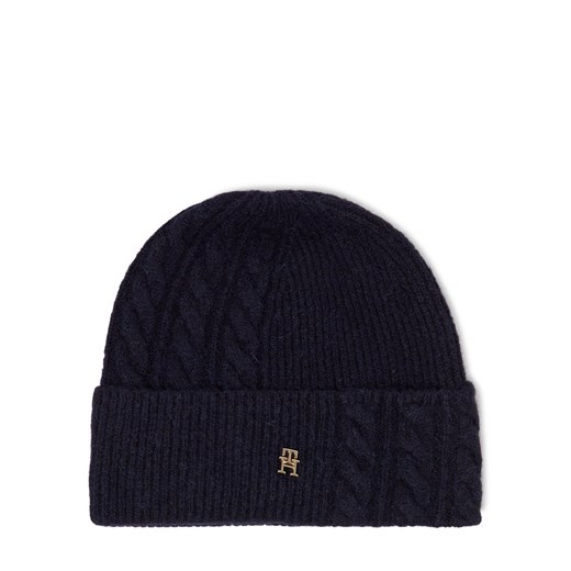 Tommy Hilfiger Damska czapka z dzianiny Kobiety granatowy jednolity ze sklepu vangraaf w kategorii Czapki zimowe damskie - zdjęcie 185777723