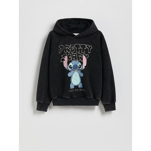Reserved - Bluza Lilo i Stitch - czarny ze sklepu Reserved w kategorii Bluzy dziewczęce - zdjęcie 185778321
