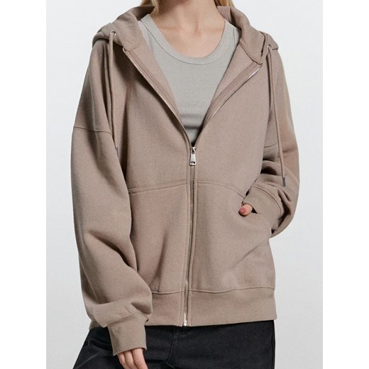 Sinsay - Bluza z kapturem - beżowy Sinsay L Sinsay