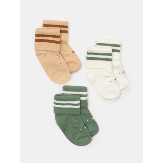 Sinsay - Długie skarpetki niemowlęce 3 pack - wielobarwny - id: 078FZ-MLC - marki Sinsay - 185779401 Sinsay - Długie skarpetki niemowlęce 3 pack - wielobarwny ze sklepu Sinsay w kategorii Skarpetki dziecięce - zdjęcie 185779401
