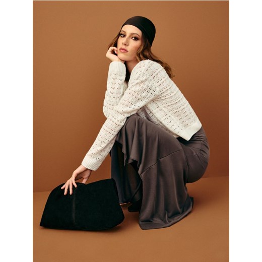 Sinsay - Strukturalny sweter - kremowy ze sklepu Sinsay w kategorii Swetry damskie - zdjęcie 185779432