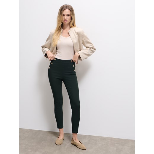 Mohito - Spodnie skinny - zielony ze sklepu Mohito w kategorii Spodnie damskie - zdjęcie 185780354