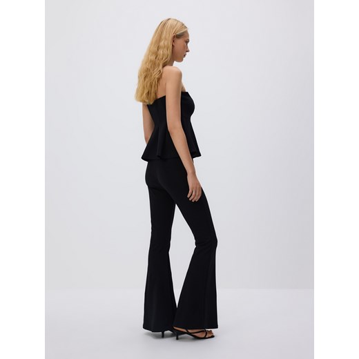 Reserved - Spodnie flare - czarny Reserved S Reserved