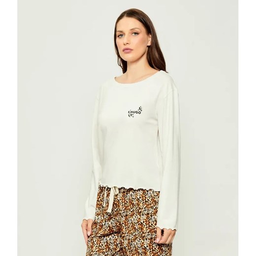 Hugo Bodywear Góra od piżamy | Regular Fit ze sklepu Gomez Fashion Store w kategorii Piżamy damskie - zdjęcie 185781493