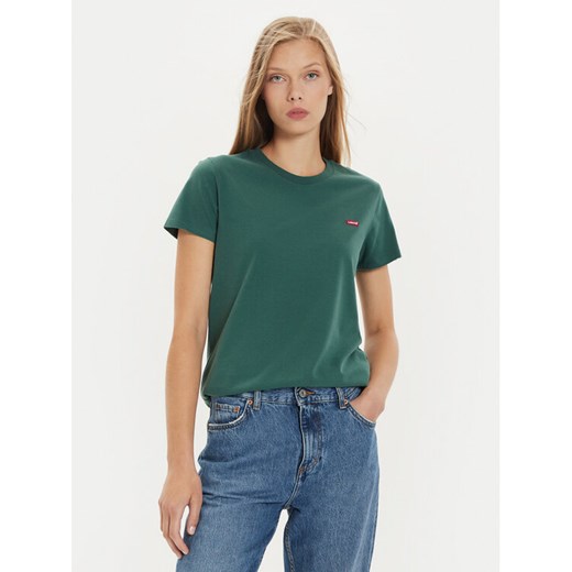 Levi's® T-Shirt The Perfect 39185-0349 Zielony Standard Fit ze sklepu MODIVO w kategorii Bluzki damskie - zdjęcie 185783443