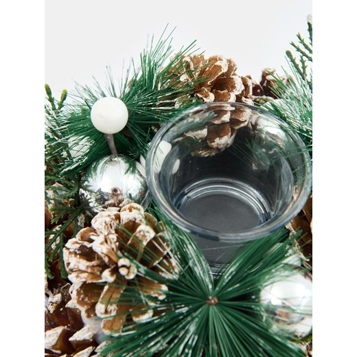 Sinsay - Świecznik z motywem zimowym - biały Sinsay One Size Sinsay