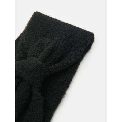 Sinsay - Opaska na głowę z dekoracyjnym splotem - czarny Sinsay One Size Sinsay