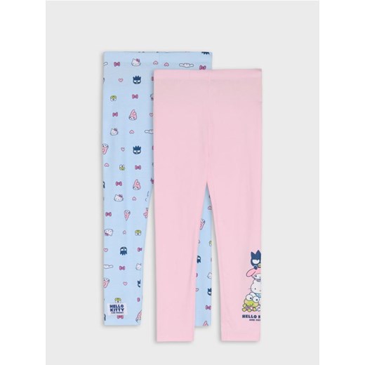Sinsay - Legginsy 2 pack Hello Kitty - niebieski ze sklepu Sinsay w kategorii Spodnie dziewczęce - zdjęcie 185787160