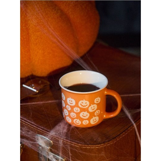 Sinsay - Ceramiczny kubek z uchem w dynie na Halloween - pomarańczowy ze sklepu Sinsay w kategorii Dom - zdjęcie 185787350