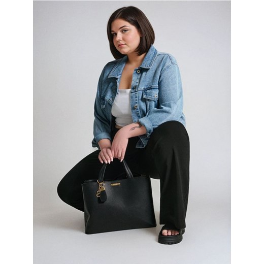 Sinsay - Torebka kuferek ze złotymi detalami - czarny ze sklepu Sinsay w kategorii Kuferki - zdjęcie 185787360