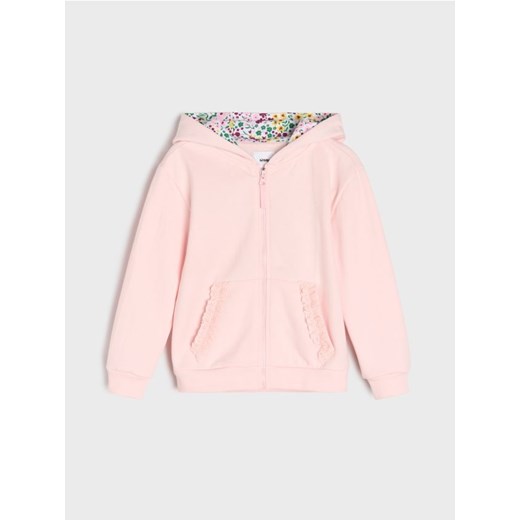 Sinsay - Bluza rozpinana z kapturem - różowy ze sklepu Sinsay w kategorii Bluzy dziewczęce - zdjęcie 185787362