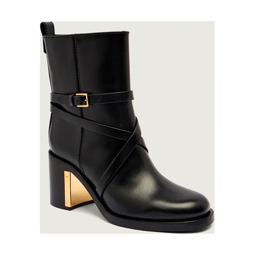 Elisabetta Franchi Skórzane botki na słupku ze sklepu Gomez Fashion Store w kategorii Botki - zdjęcie 185787592