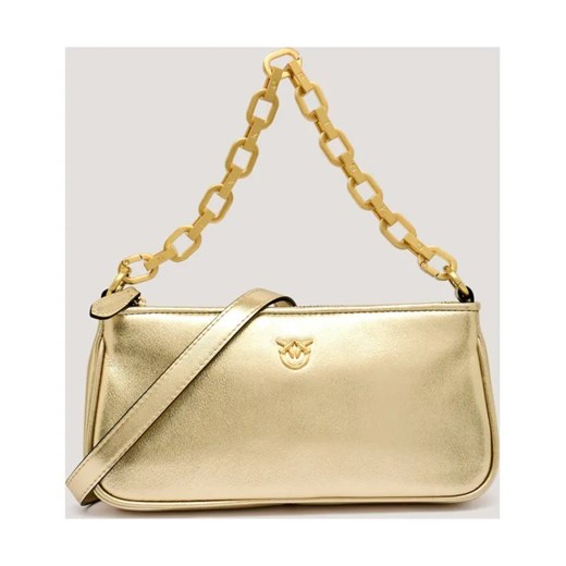 Pinko Skórzana torebka na ramię HALF MOON BAGUETTE MINI ze sklepu Gomez Fashion Store w kategorii Listonoszki - zdjęcie 185787611