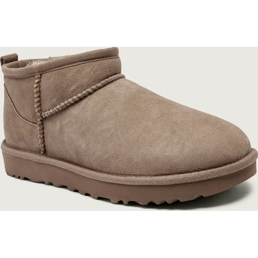 UGG Skórzane śniegowce CLASSIC ULTRA MINI | z dodatkiem wełny ze sklepu Gomez Fashion Store w kategorii Śniegowce damskie - zdjęcie 185787631