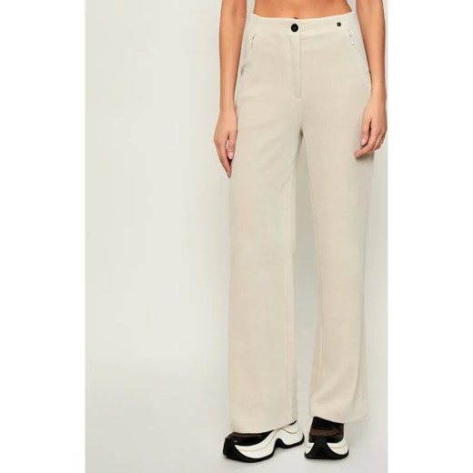 Marc Cain Sztruksowe spodnie WELKOM | Relaxed fit | high waist ze sklepu Gomez Fashion Store w kategorii Spodnie damskie - zdjęcie 185788560