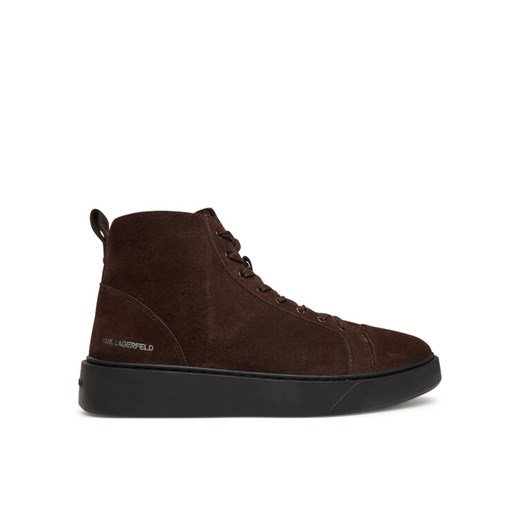 Sneakersy KARL LAGERFELD Flint II KL53353L Brązowy ze sklepu eobuwie.pl w kategorii Buty sportowe męskie - zdjęcie 185788753