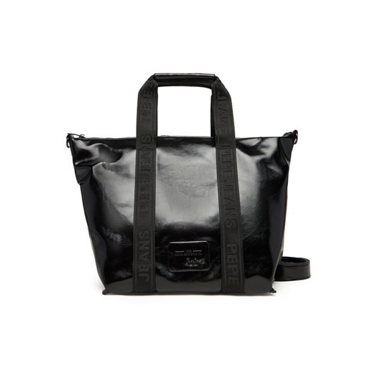 Torebka Pepe Jeans Chelsea Glossy PL0300009 Czarny ze sklepu eobuwie.pl w kategorii Torebki damskie - zdjęcie 185788792