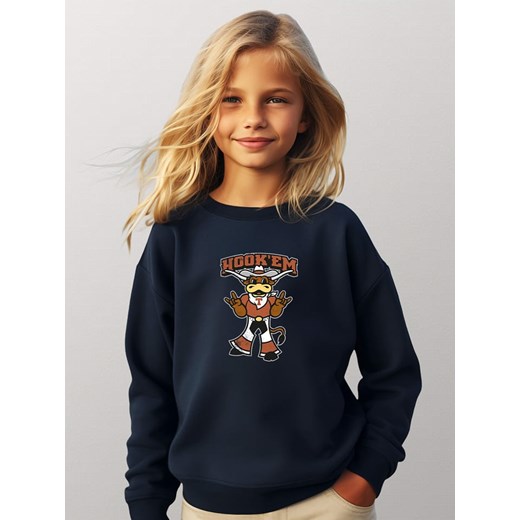 American Universities Bluza &quot;Hook em&quot; w kolorze granatowym ze sklepu Limango Polska w kategorii Bluzy dziewczęce - zdjęcie 185791320