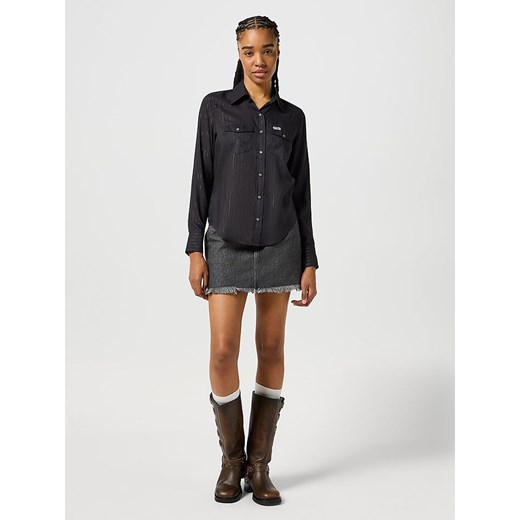 Wrangler Koszula dżinsowa - Regular fit - w kolorze czarnym ze sklepu Limango Polska w kategorii Koszule damskie - zdjęcie 185791404