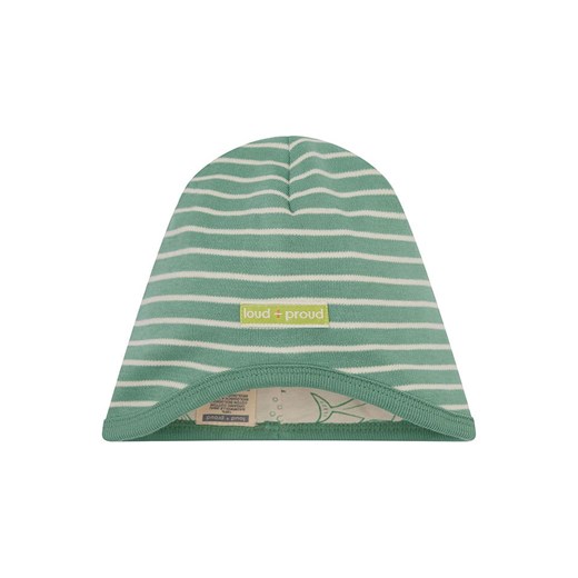 loud + proud Dwustronna czapka beanie w kolorze zielono-kremowym ze sklepu Limango Polska w kategorii Czapki dziecięce - zdjęcie 185791504