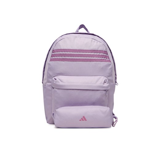 adidas Plecak Classic 3-Stripes Horizontal JZ3322 Fioletowy ze sklepu MODIVO w kategorii Plecaki dla dzieci - zdjęcie 185792821