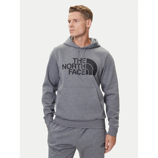 The North Face Bluza Easy NF0A89FF Szary Regular Fit ze sklepu MODIVO w kategorii Bluzy męskie - zdjęcie 185792860