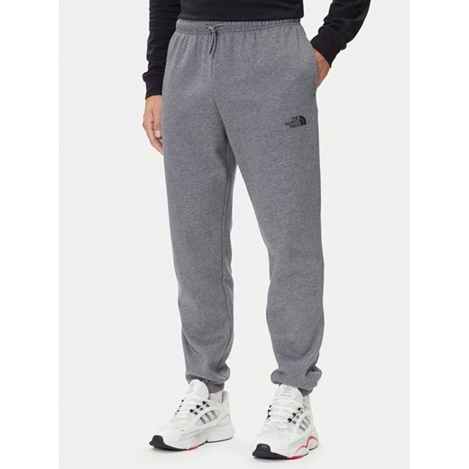 The North Face Spodnie dresowe Simple Dome NF0A8C1W Szary Regular Fit ze sklepu MODIVO w kategorii Spodnie męskie - zdjęcie 185792910