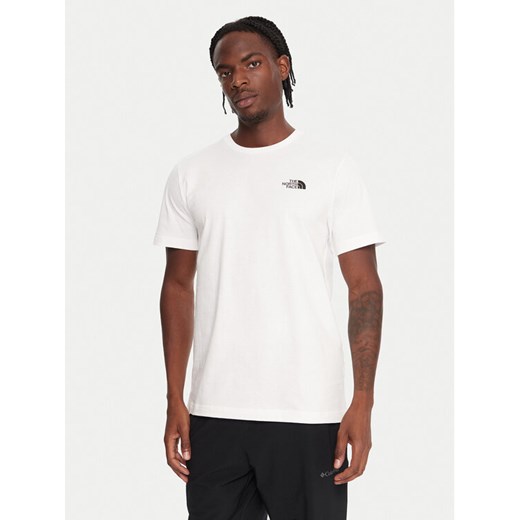 The North Face T-Shirt Half Dome Photo NF0A8EE9 Biały Regular Fit ze sklepu MODIVO w kategorii T-shirty męskie - zdjęcie 185792911