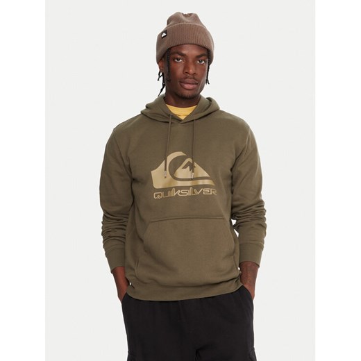 Quiksilver Bluza Comp Logo EQYFT05053 Zielony Regular Fit ze sklepu MODIVO w kategorii Bluzy męskie - zdjęcie 185792912